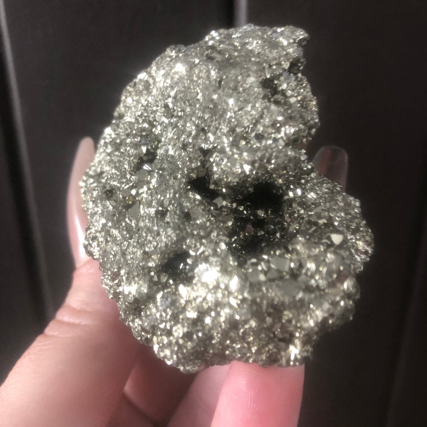 Natural Genuine Pyrite Cluster from Peru