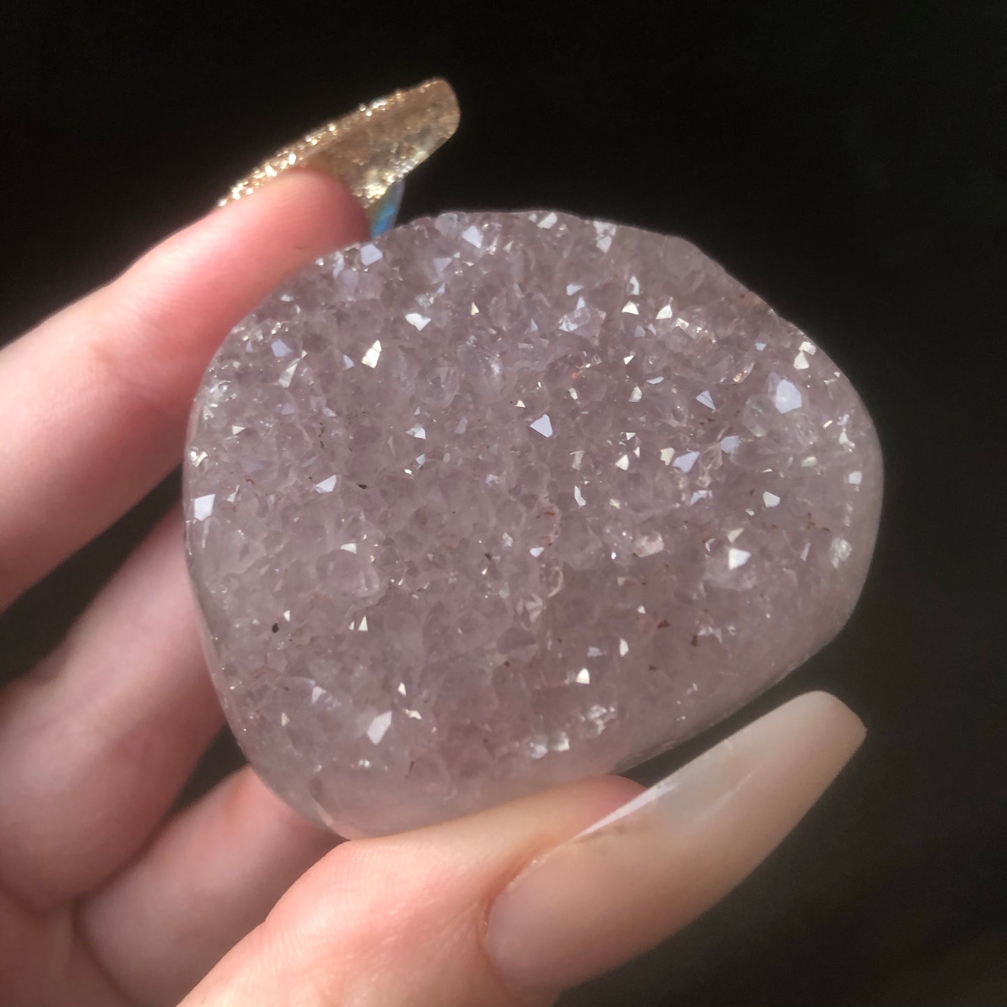 Druzy Amethyst Palmstone