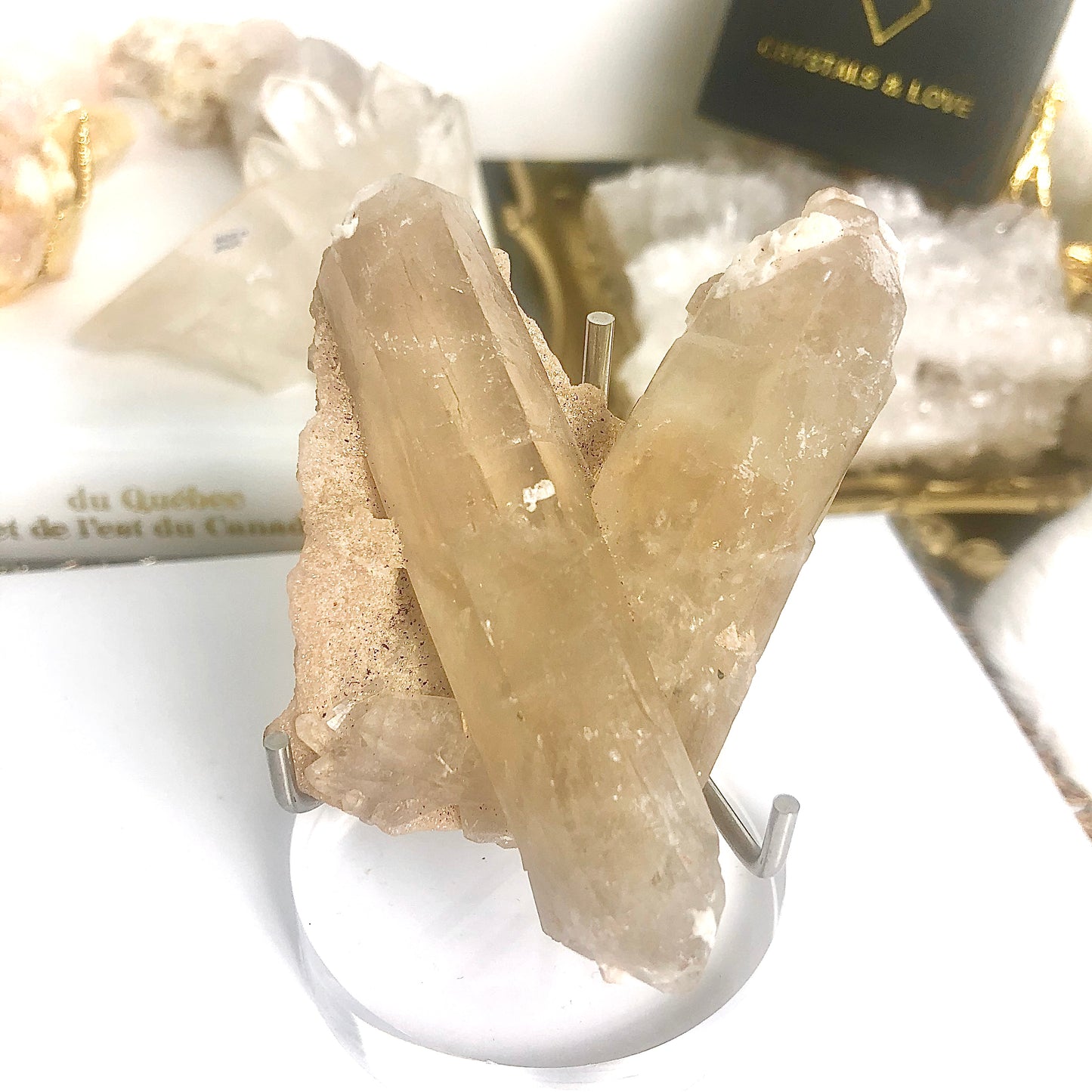 RARE - Natural Double Terminated Citrine Specimen from Brazil