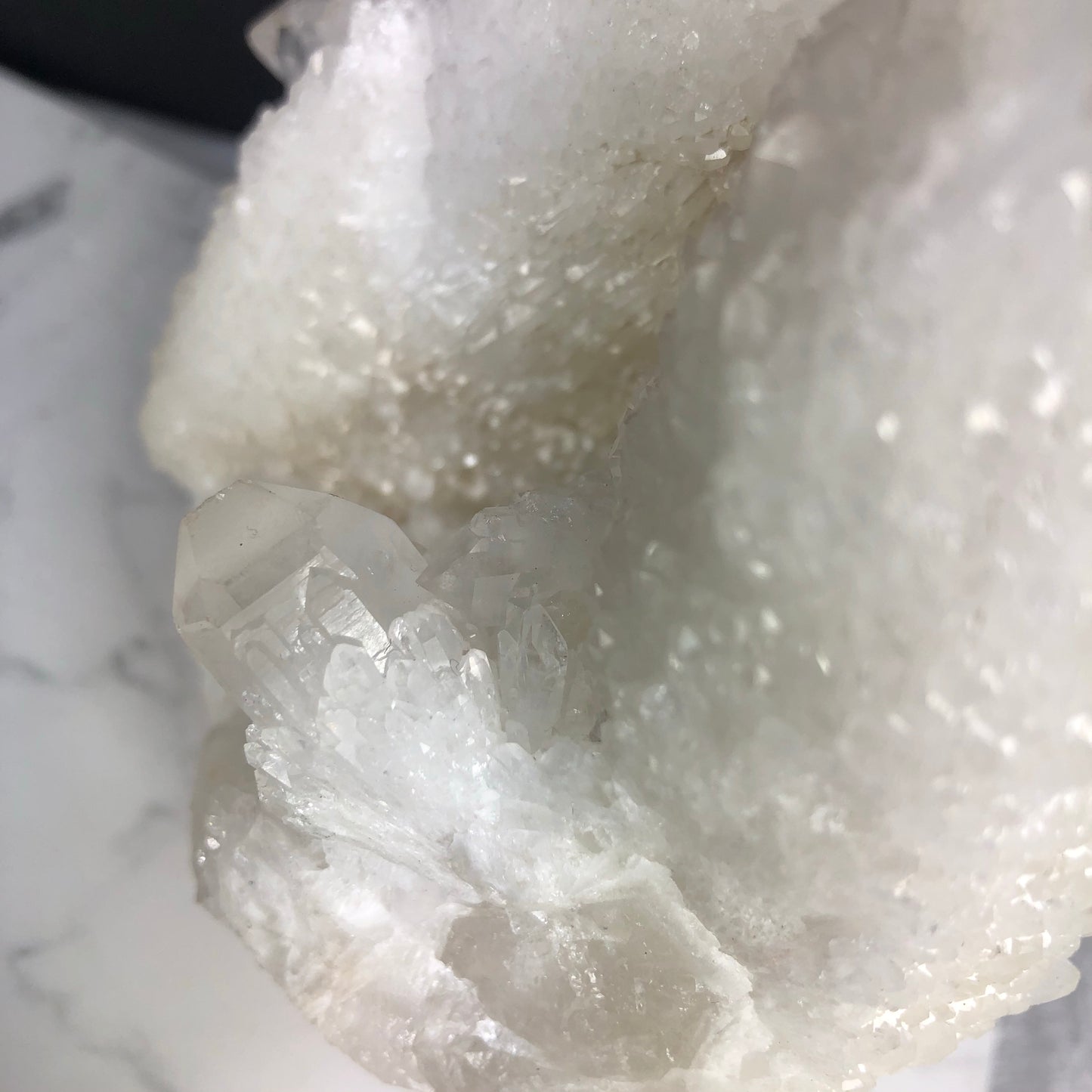 XL Sparkly Sugar Quartz Cluster