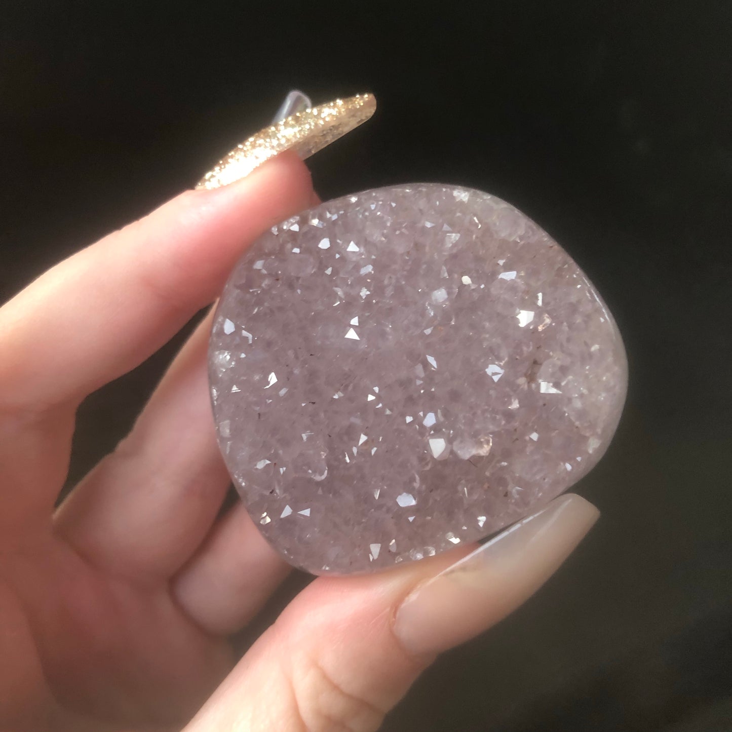 Druzy Amethyst Palmstone