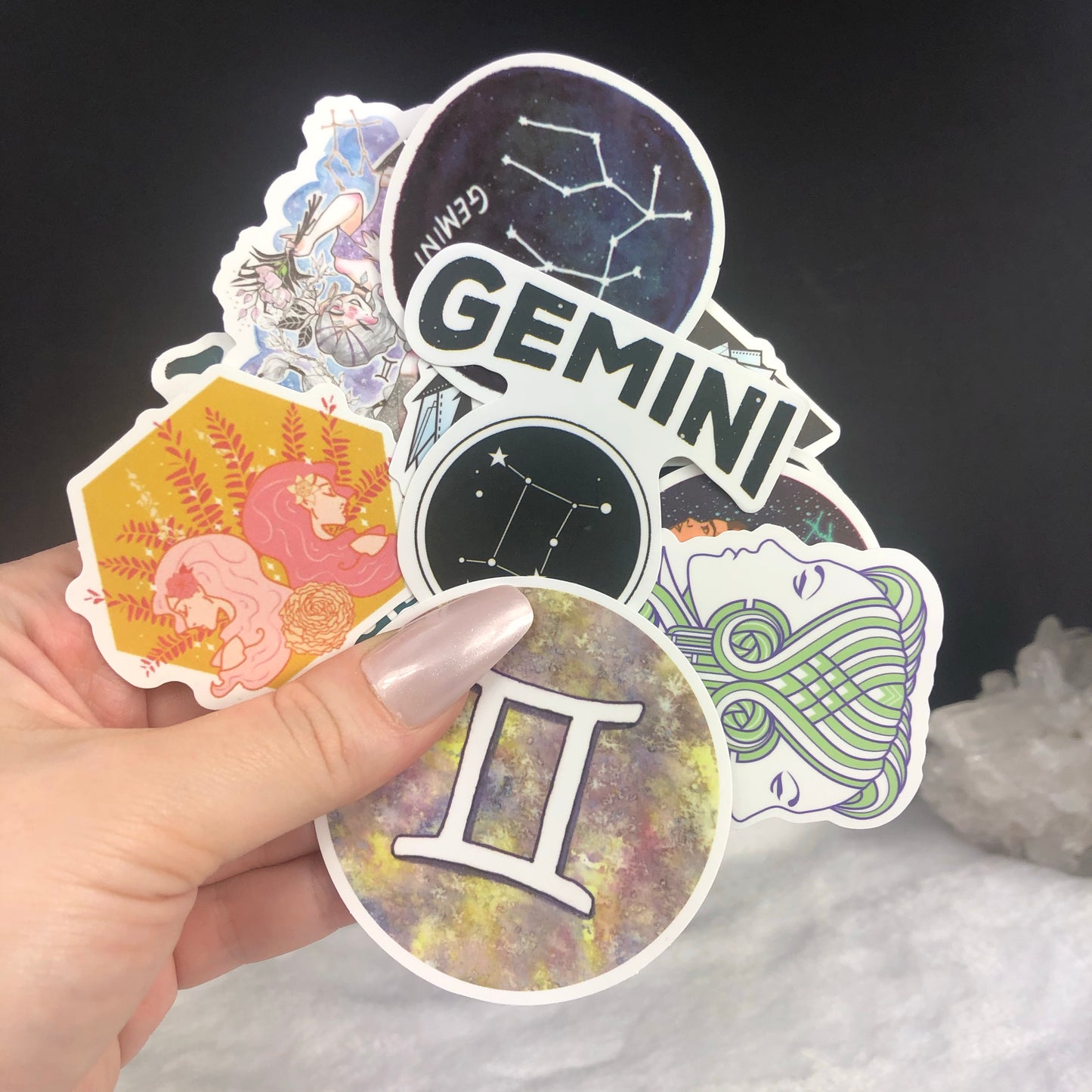 Gemini Horoscope Sticker Mix - 5Pcs