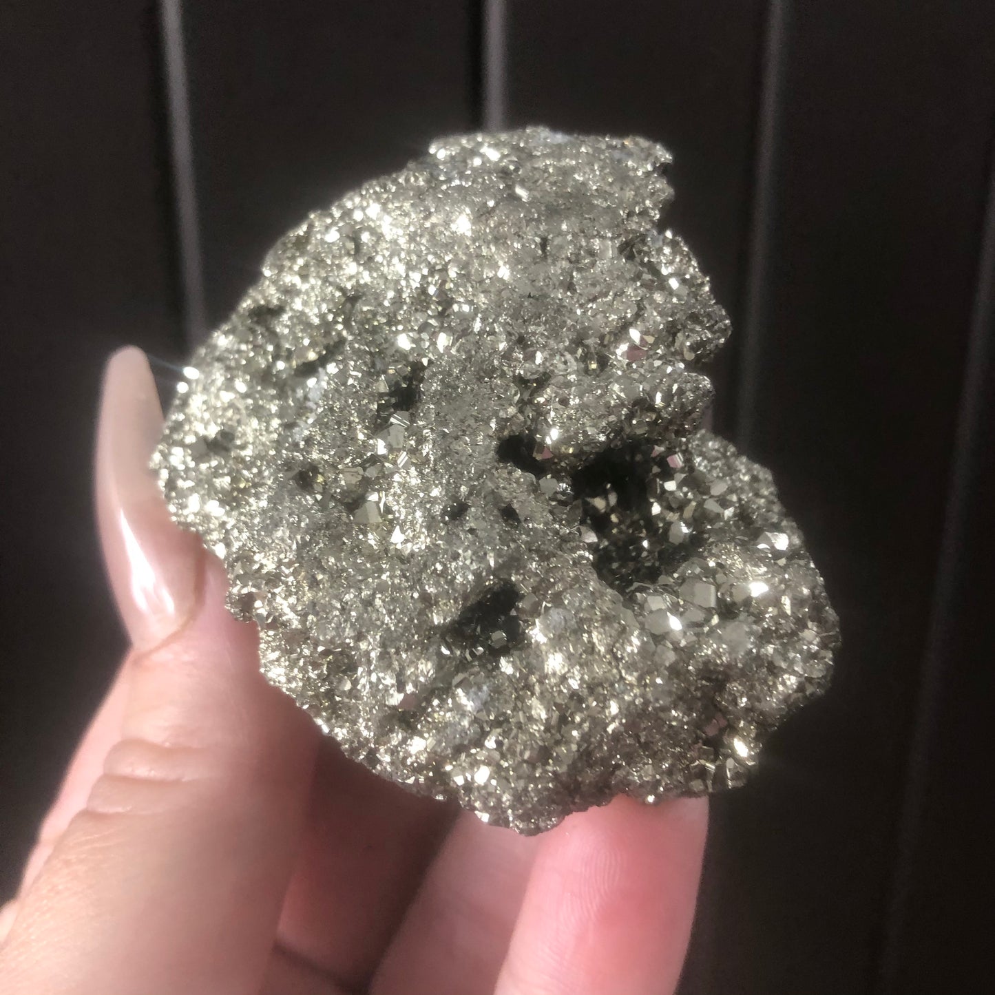 Natural Genuine Pyrite Cluster from Peru