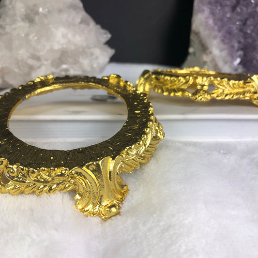 Large crystal stand - Gold