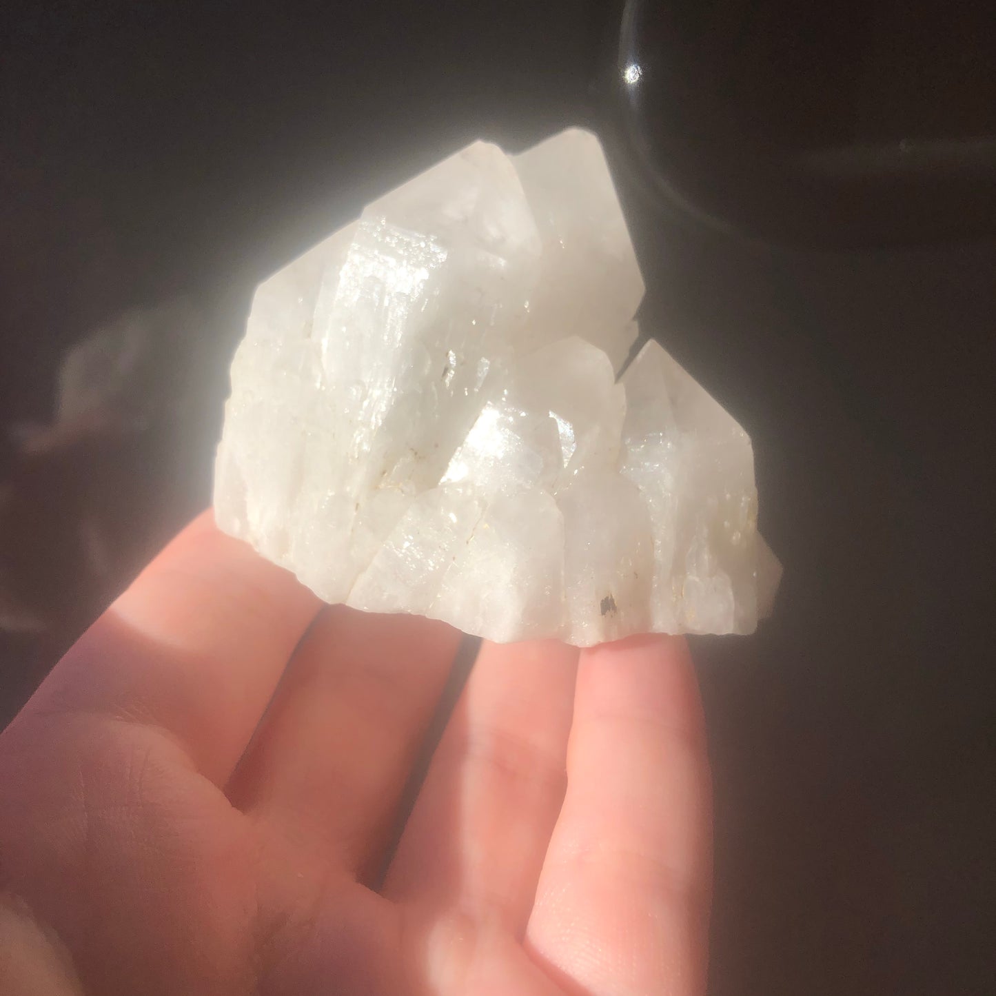 White Sugar Quartz Cluster