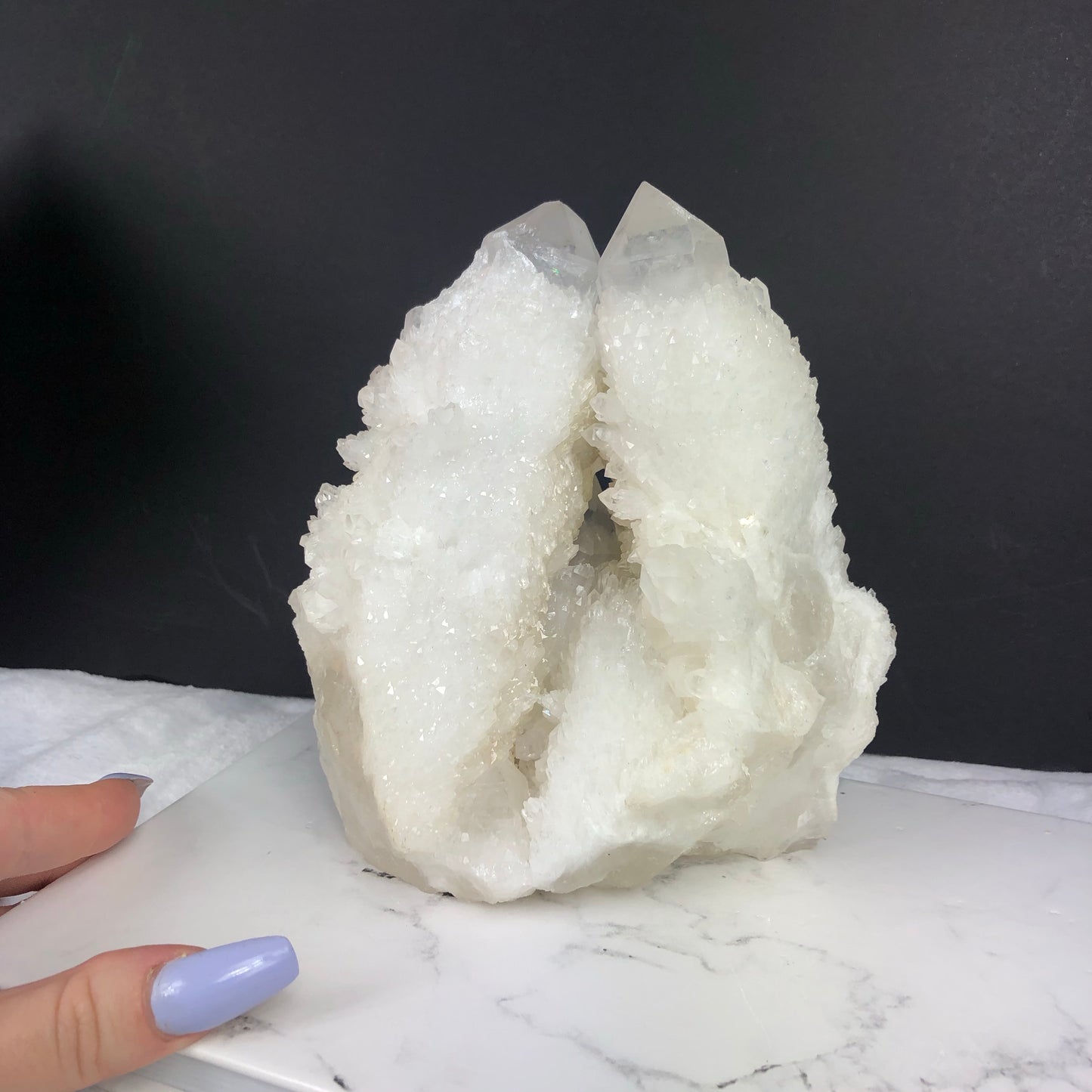 XL Sparkly Sugar Quartz Cluster