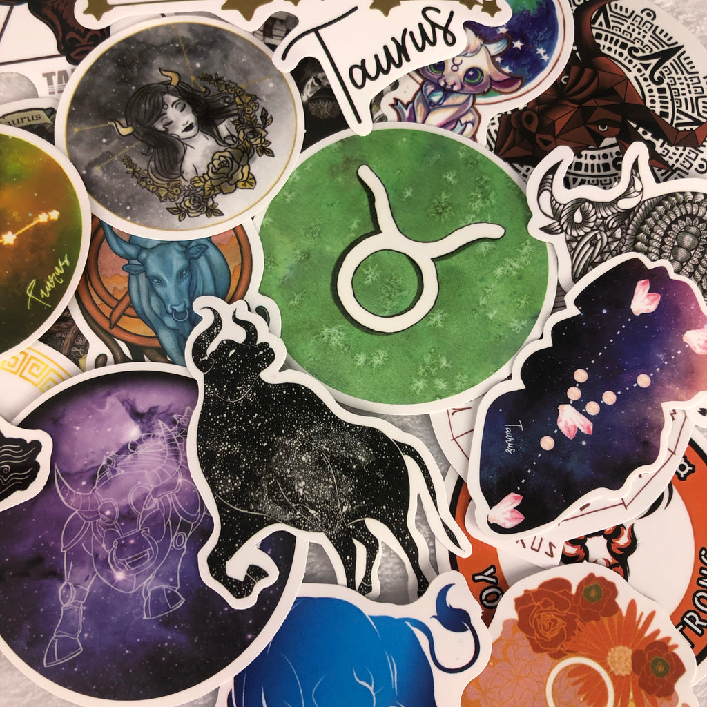 Taurus Horoscope Sticker Mix - 5Pcs