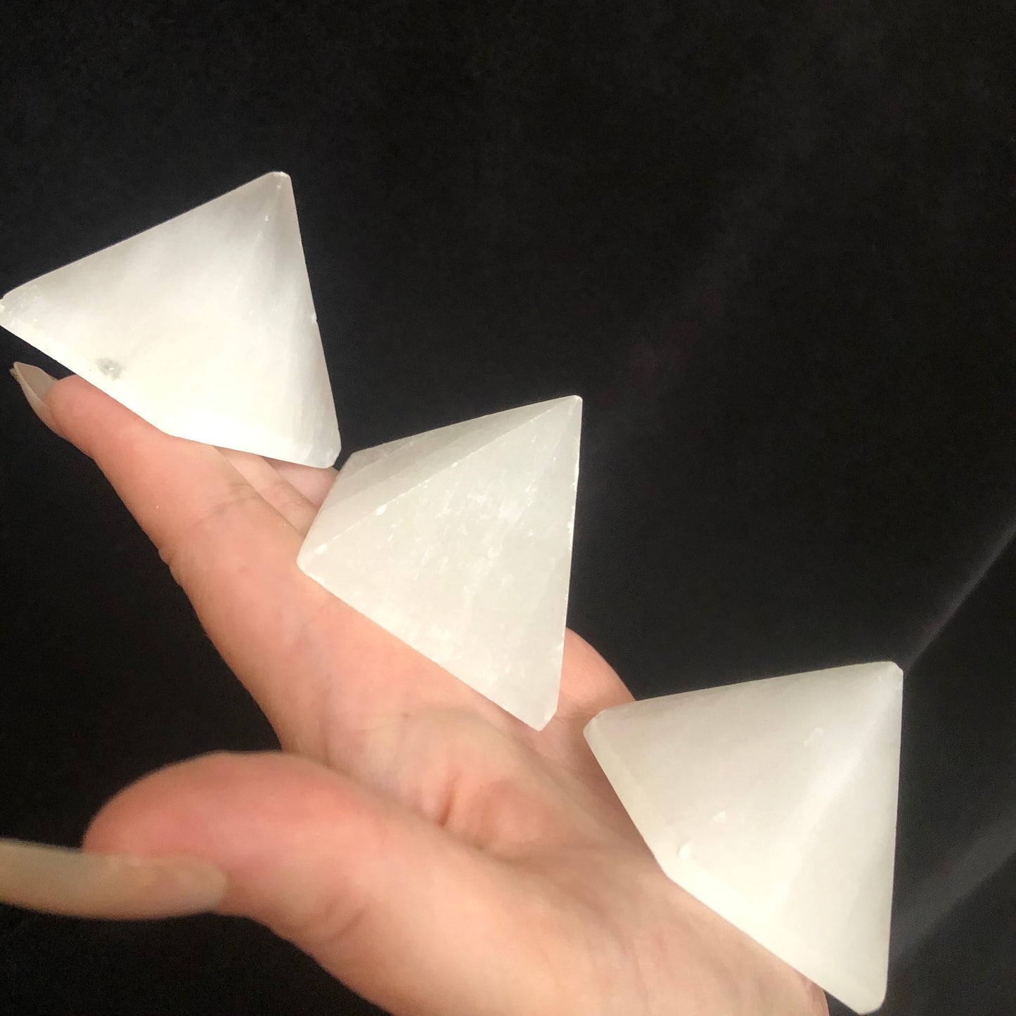 Small Selenite Pyramid