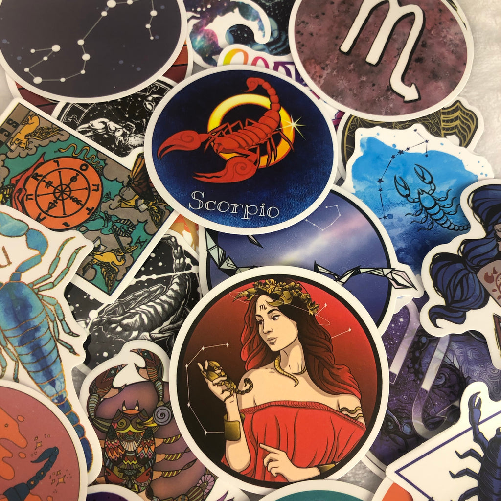 Scorpio Horoscope Sticker Mix -5Pcs