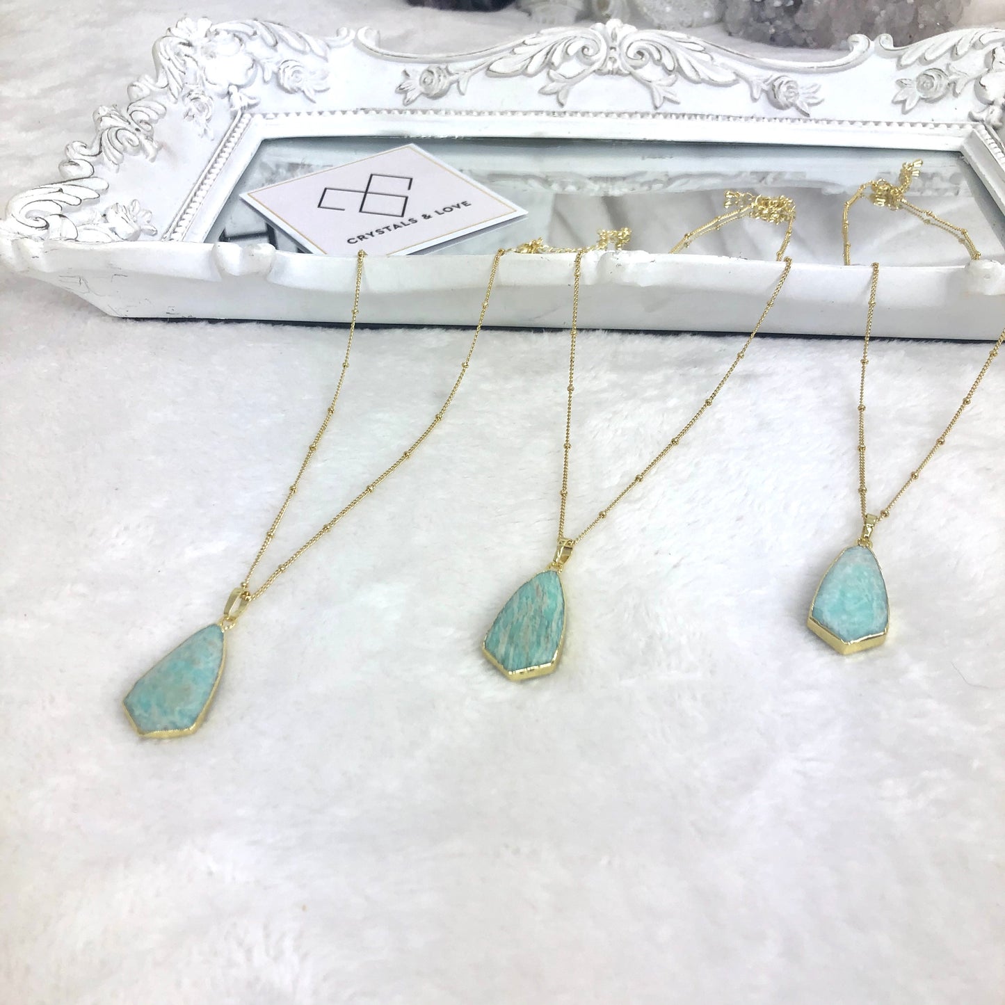 Natural Amazonite Stone Necklace